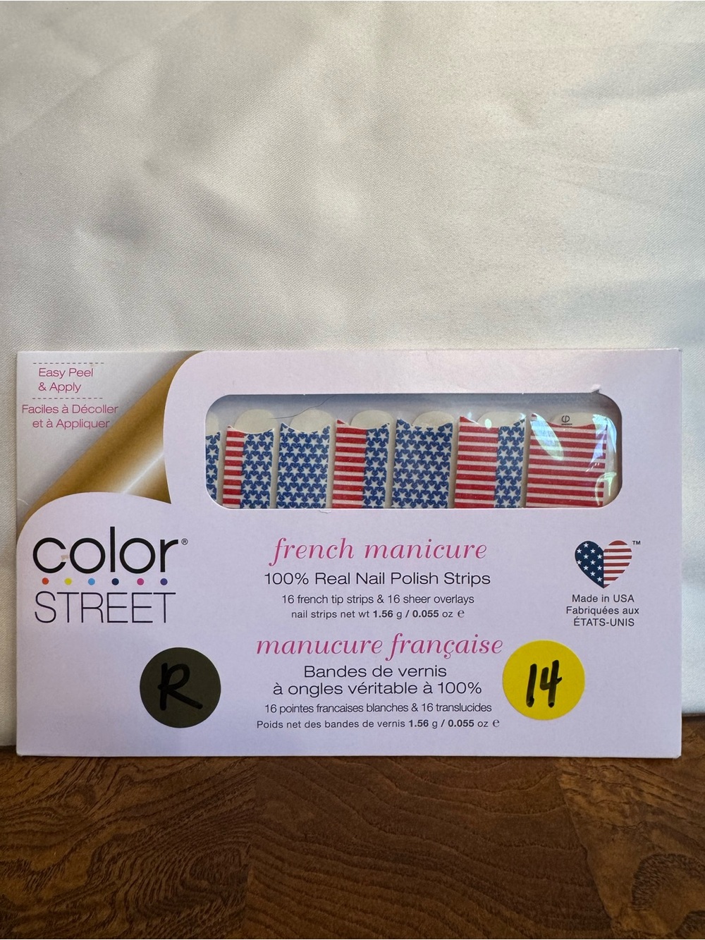 Color Street Flag Inspired French nail set